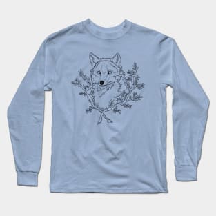 Fox and Floral Long Sleeve T-Shirt